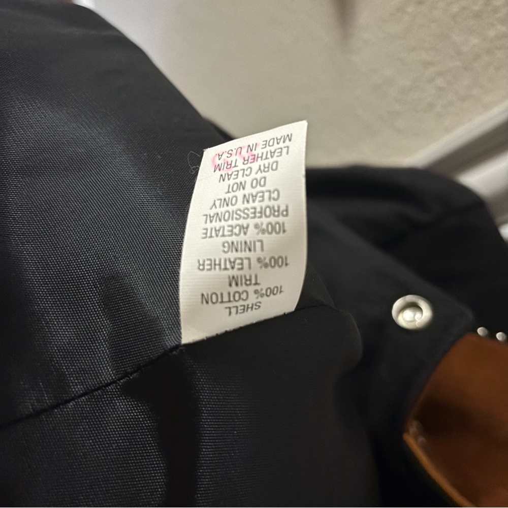 Diamond Denim & Leather Vintage Jacket | Size 10 - Picture 3 of 7